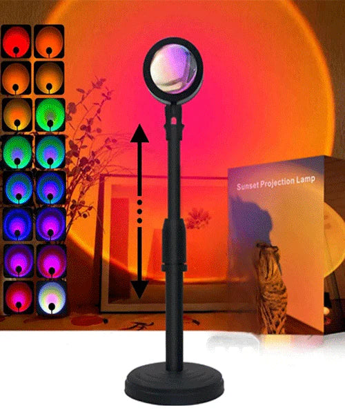 Sunset Lamp (WITH REMOTE) 16 Colors LED Changing 3-in-1 Sunset Light lamp