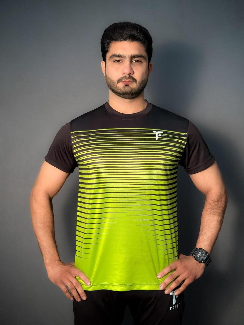 Men printed half sleeve t shirt