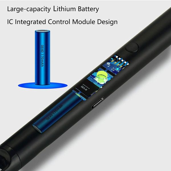 Arc Lighter With Usb Charging,flameless Windproof,led Battery Display,safety Switch | Rotate 360 Degrees