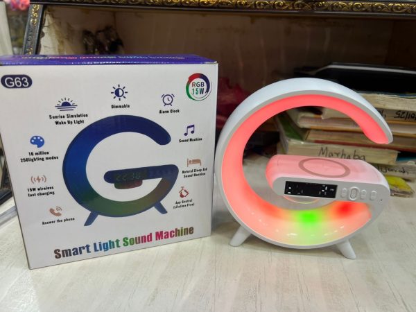 Bedside Music Wake-Up Light Bluetooth Sound Multiple Light Modes Bluetooth Speaker Atmosphere Light Wireless Charger