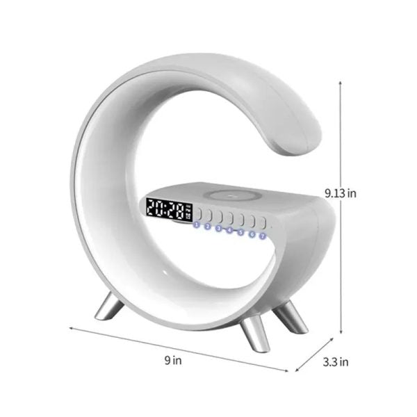 Bedside Music Wake-Up Light Bluetooth Sound Multiple Light Modes Bluetooth Speaker Atmosphere Light Wireless Charger