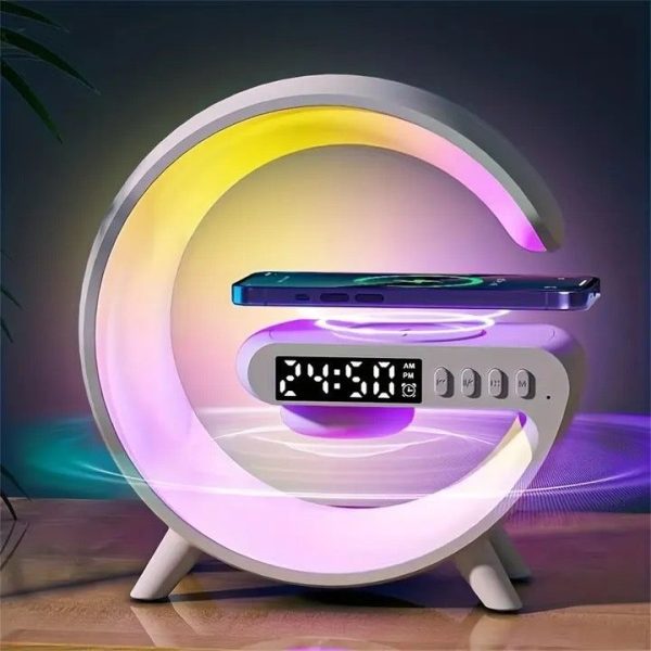Bedside Music Wake-Up Light Bluetooth Sound Multiple Light Modes Bluetooth Speaker Atmosphere Light Wireless Charger