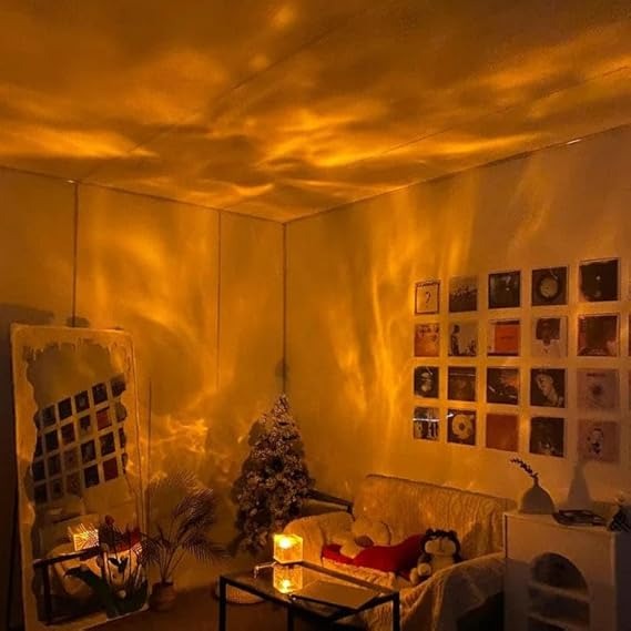 Dynamic Rotating Water Ripple LED Night Light