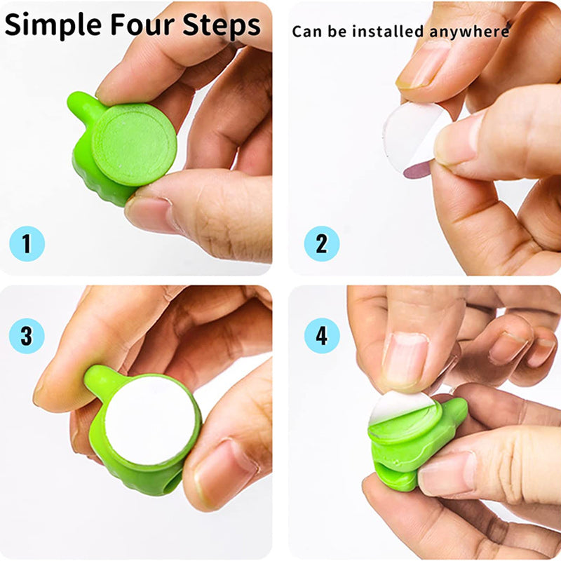 10 Pcs Silicone Thumb Wall Hooks