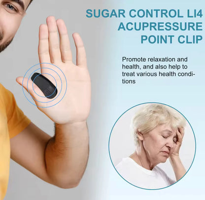 Portable Sugar Control Clip, Diabetes Relief Clip, Sugar Control Acupressure Point Clip