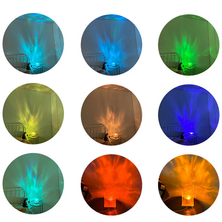 Dynamic Water Ripple Lamp Projector with 16 colours and remote/Free Delivery