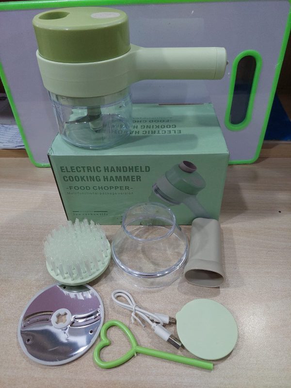 4 In 1 Handheld Electric Vegetable Cutter Wireless Food Processor