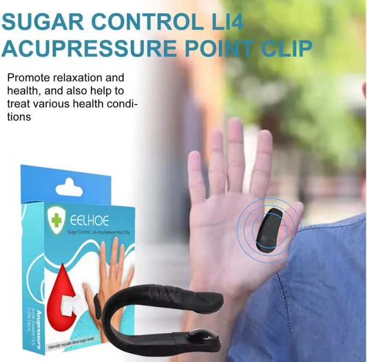Portable Sugar Control Clip, Diabetes Relief Clip, Sugar Control Acupressure Point Clip
