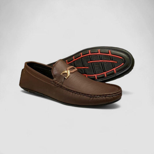 Men Leather semi formal shoes