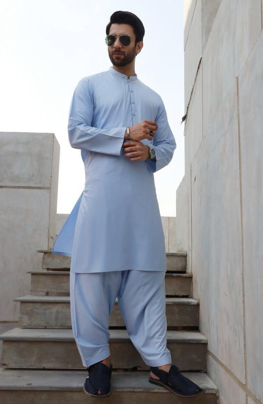 Men premium unstitched  wash and wear suit
