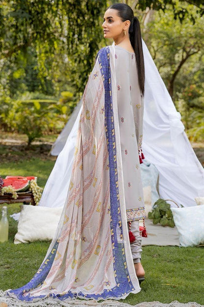 Spinal 3pc unstitched embroidered suit