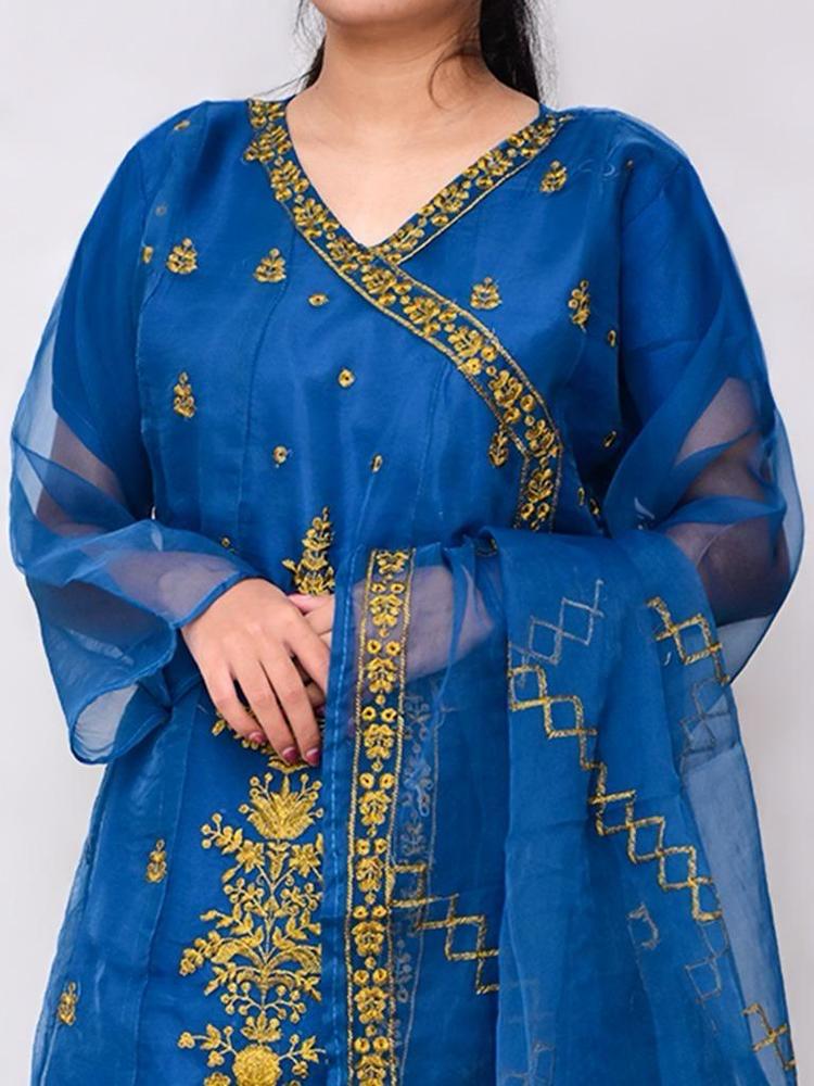 3Pcs women suit emboridered suit