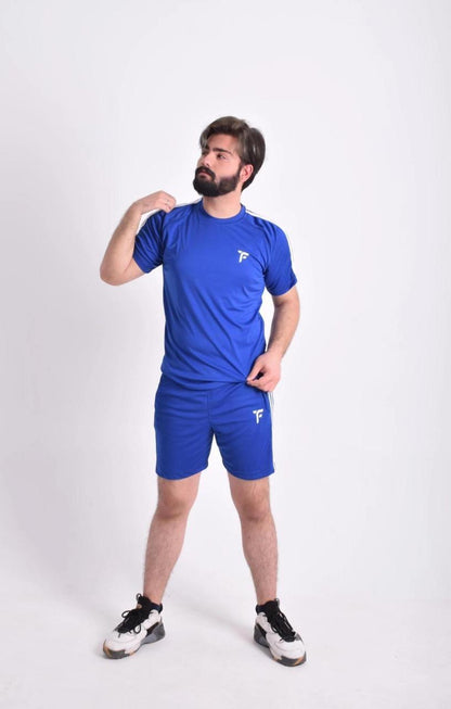 Men printed cotton suit