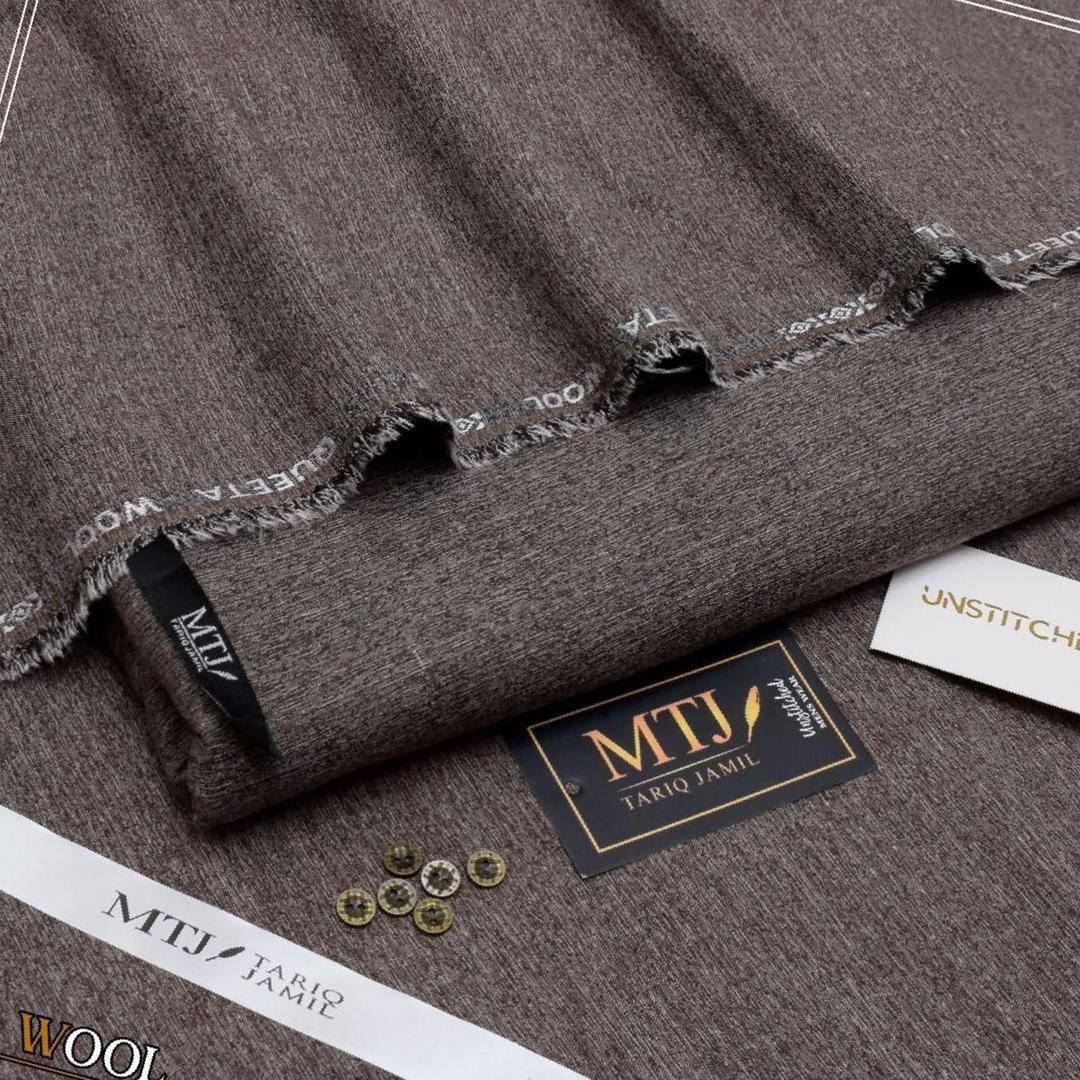 Men unstitched wool plain suit sh-8