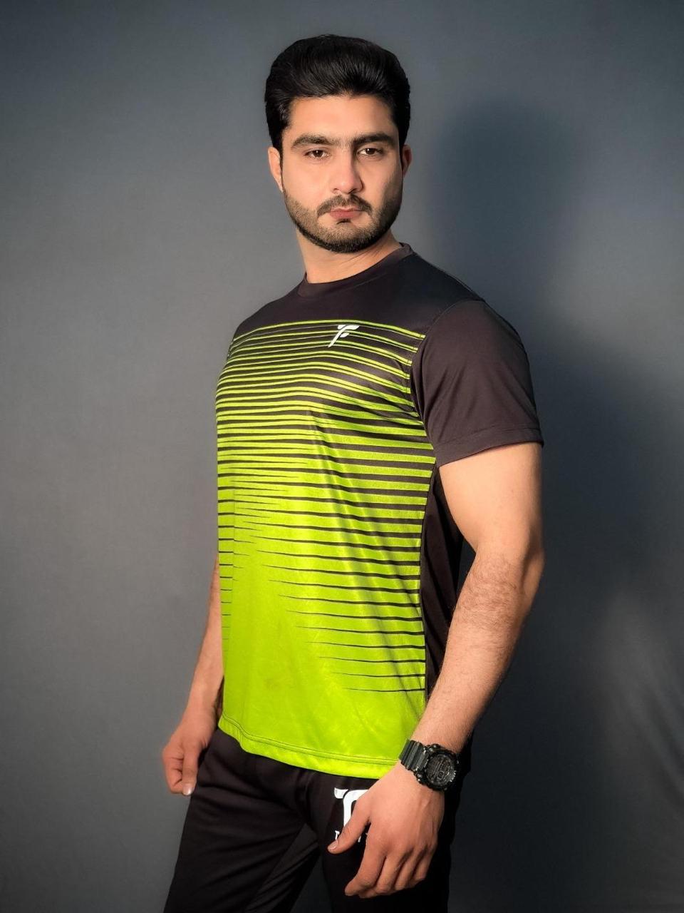 Men printed half sleeve t shirt
