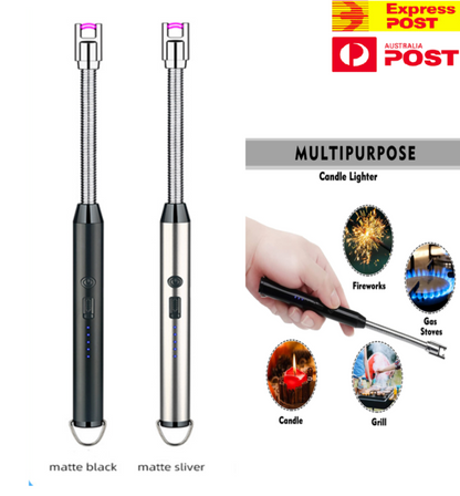 Arc Lighter With Usb Charging,flameless Windproof,led Battery Display,safety Switch | Rotate 360 Degrees