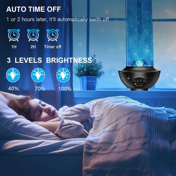 Galaxy Ocean Wave Light Projector