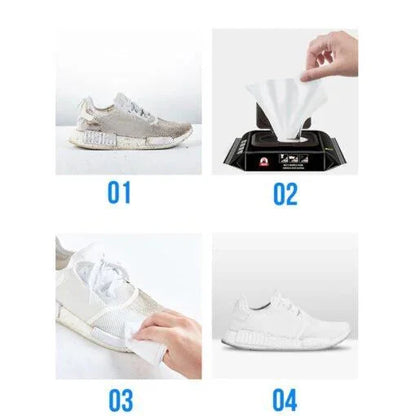 Instant Shoe Cleaning Wipes - 80 Wipes in a Pack