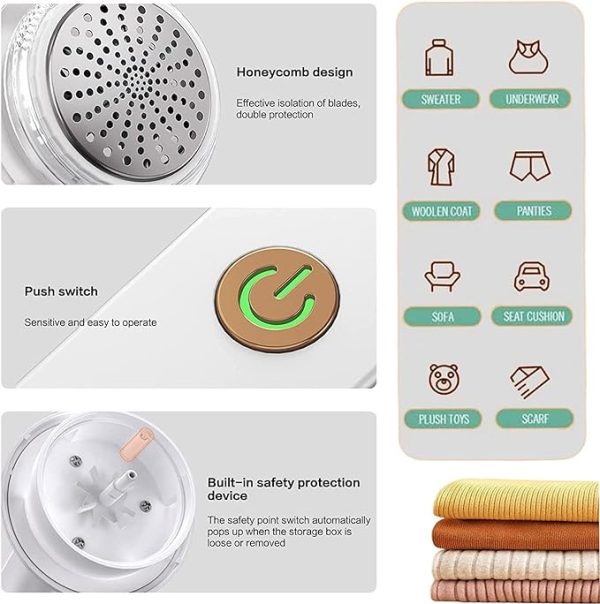 Compact Portable USB Rechargeable Mini Electric Lint Remover