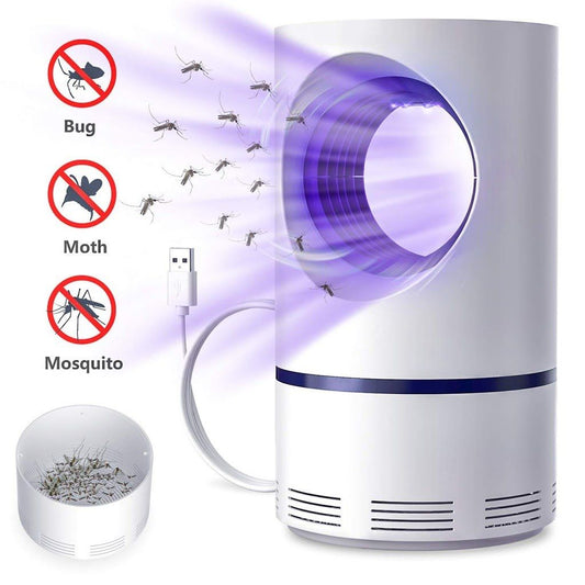 Electric Mosquito Trap Blue Light Mosquito Killer Lamp with USB Power Suction Fan