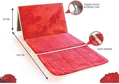 Foldable imported jai namaz 2 in 1 prayer mat