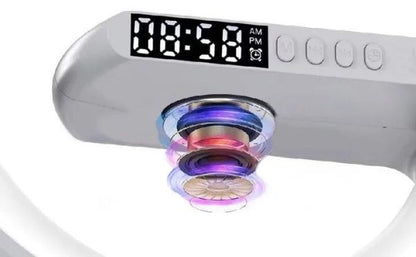 Bedside Music Wake-Up Light Bluetooth Sound Multiple Light Modes Bluetooth Speaker Atmosphere Light Wireless Charger