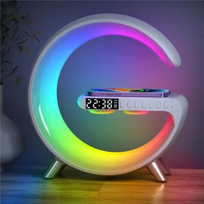 Bedside Music Wake-Up Light Bluetooth Sound Multiple Light Modes Bluetooth Speaker Atmosphere Light Wireless Charger