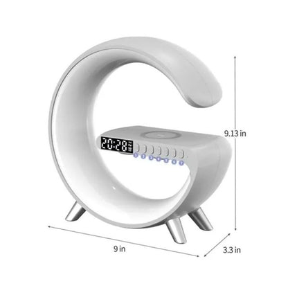 Bedside Music Wake-Up Light Bluetooth Sound Multiple Light Modes Bluetooth Speaker Atmosphere Light Wireless Charger