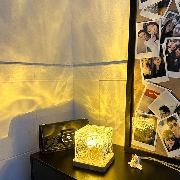 Dynamic Rotating Water Ripple LED Night Light