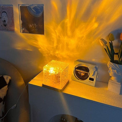 Dynamic Rotating Water Ripple LED Night Light