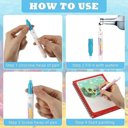 Magic Drawing Book + Free Magic Pen  📖