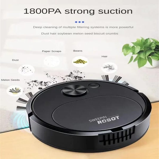 Portable Wireless Smart Mini Sweeping Robot Mopping 3 In1 Rechargeable Cleaning Machine Vacuum Cleaner
