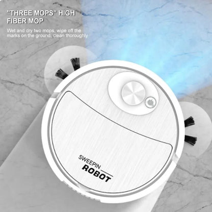 Portable Wireless Smart Mini Sweeping Robot Mopping 3 In1 Rechargeable Cleaning Machine Vacuum Cleaner
